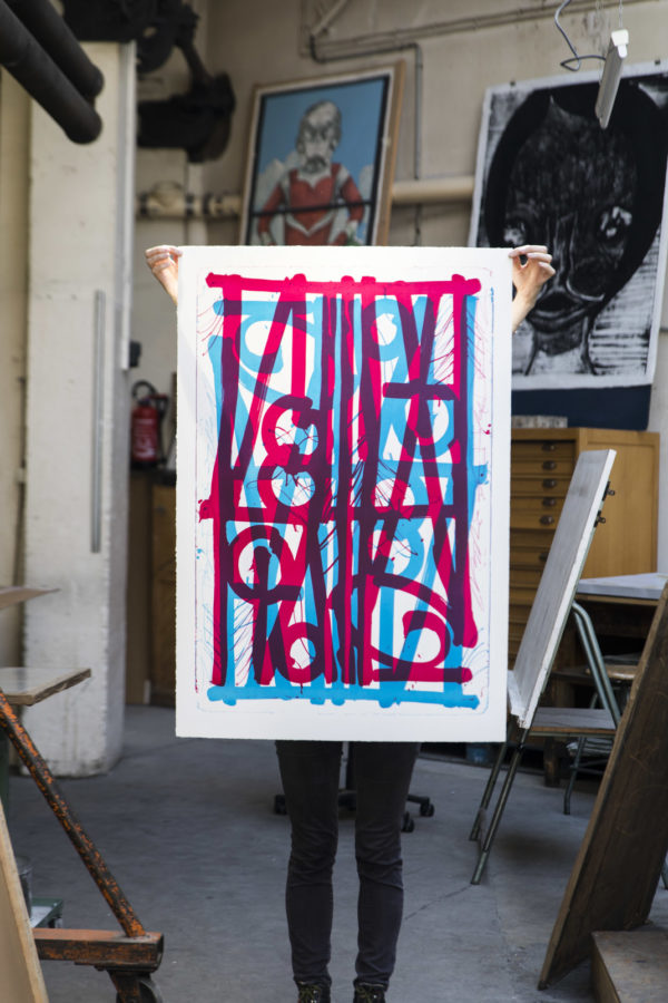 blue-pink-ludavico-and ludovico-edition-retna-print-them-all-lithograph-on-stone-publishing-house-paris