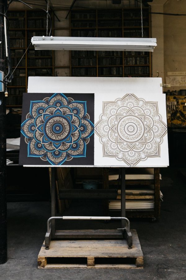 blue-gold-lotus-cryptik-print-them-all-lithographs-contemporary-art