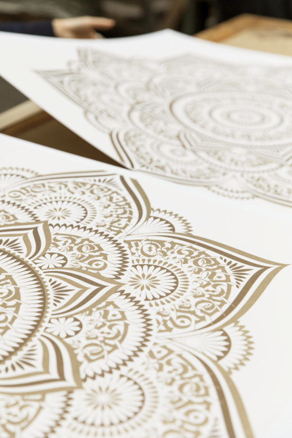gold-lotus-cryptik-print-them-all-lithograph-detail-contemporary-art