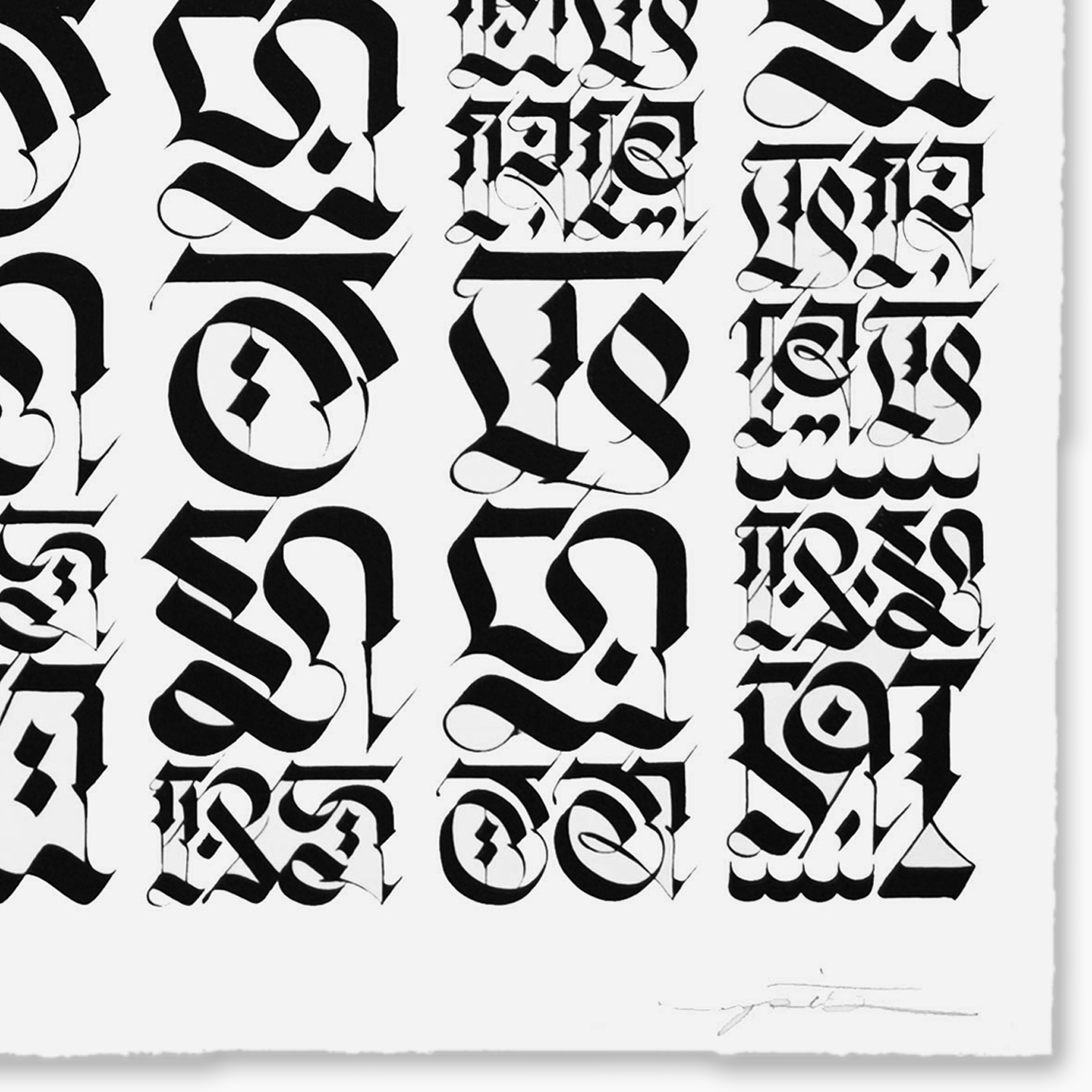 CRYPTIK - The Divine Letter (Black on White) | Print Them All